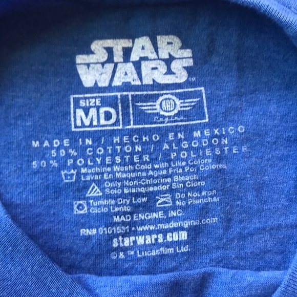Star Wars muted Royal blue s/s t shirt - Picture 4 of 4